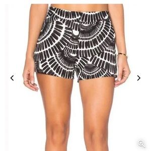 Trina Turk Corbin Shorts black and white size 4